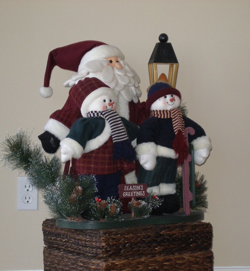 Christmas group in the attic